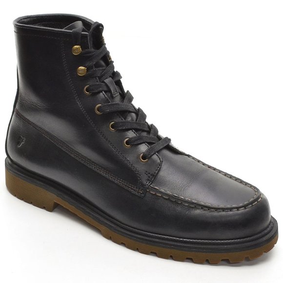 frye men's pine lug leather work boots